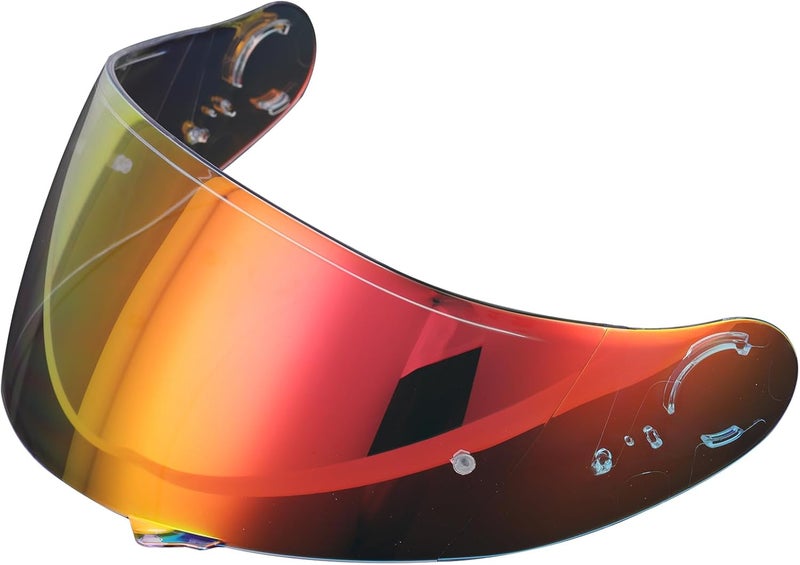 SOMAN GT Air 2 Visors Shield Replacement,CNS-1 Visor Face Shield Compatible with GT Air, GT Air 2, Neotec,CNS-1,TC-5,TC-9 (Transparent Revo Red) - Image 1